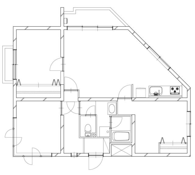 東京都墨田区_3LDK_リノベーション後_間取り図_壁式構造