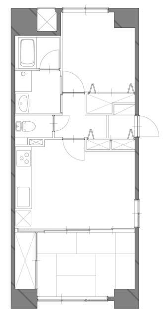 京都府京都市下京区_2LDK_リノベーション前_間取り図