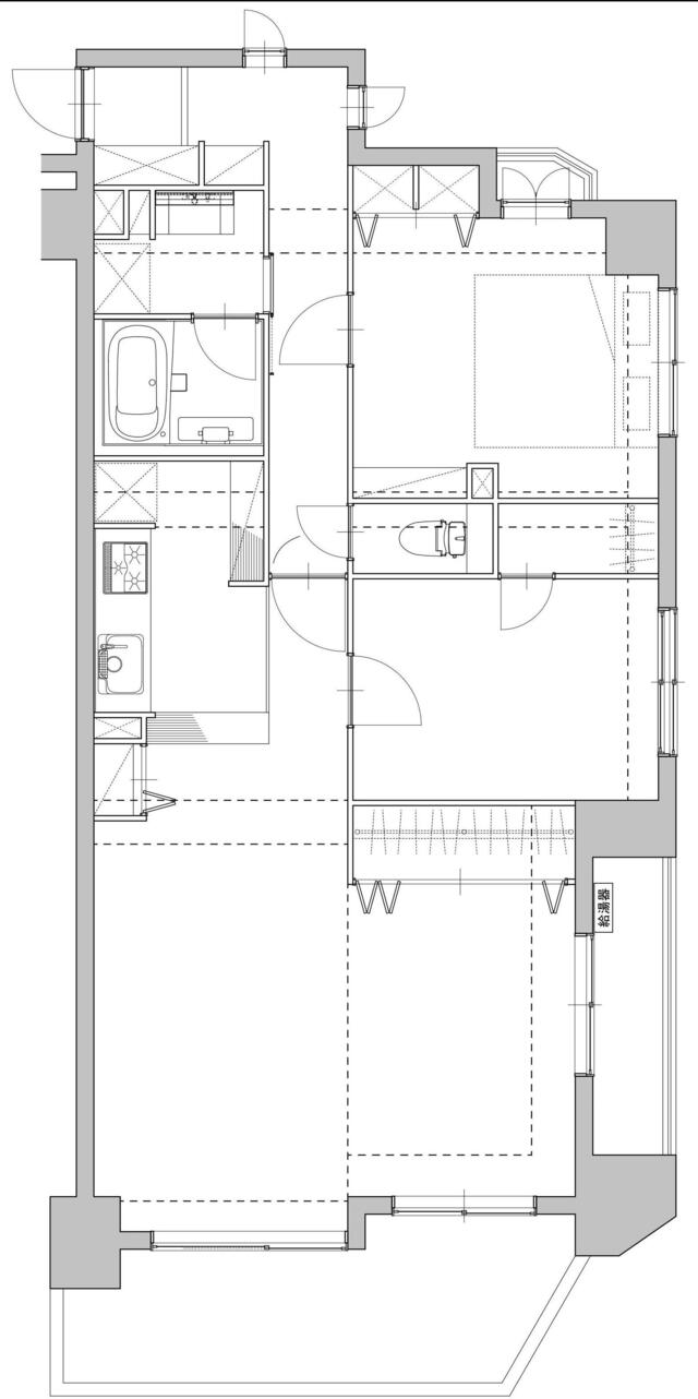 東京都葛飾区_間取り変更_リノベーション後_2LDK_間取り図