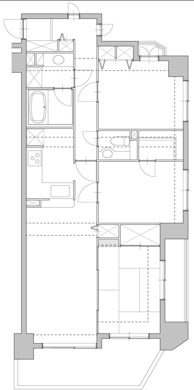 東京都葛飾区_間取り変更_リノベーション_3LDK_間取り図