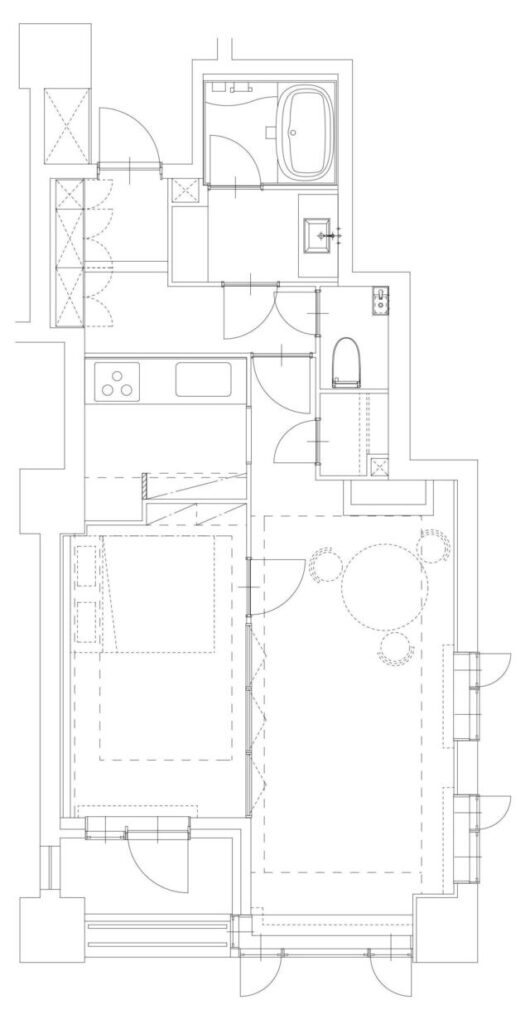 東京都新宿区_リノベーション後_間取り図_1LDK