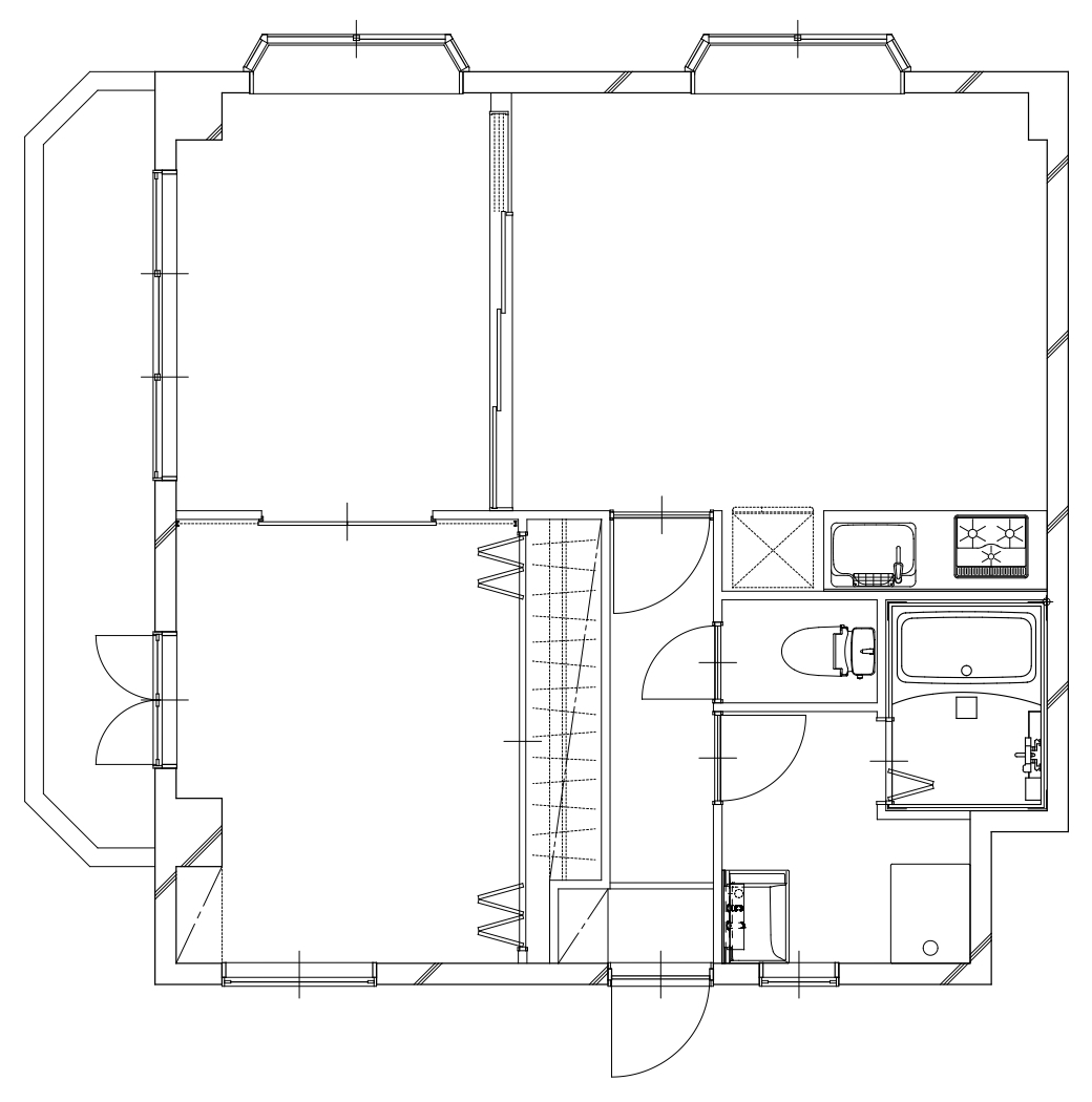 千葉県市川市_2LDK_賃貸_リノベーション後_間取り図
