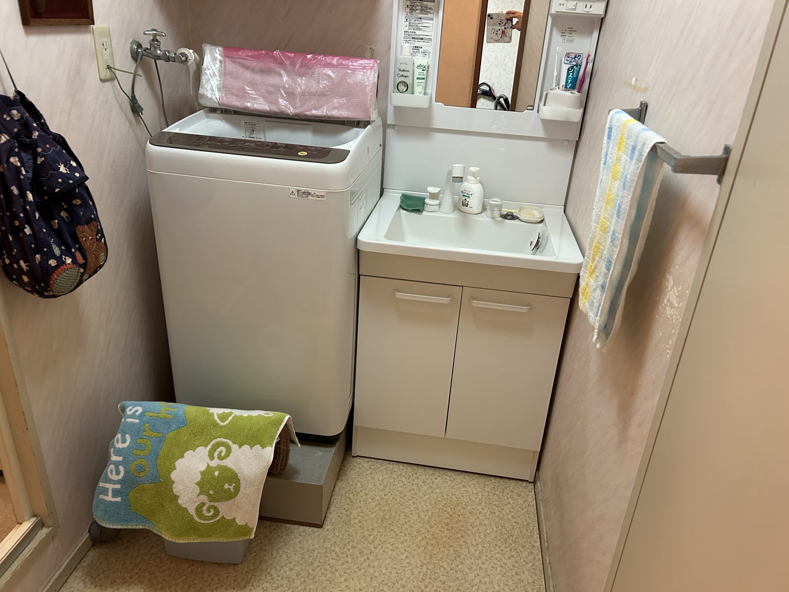 ビフォー_洗面化粧台_LIXIL_ピアラ_間口７５０_2LDK（WIC）