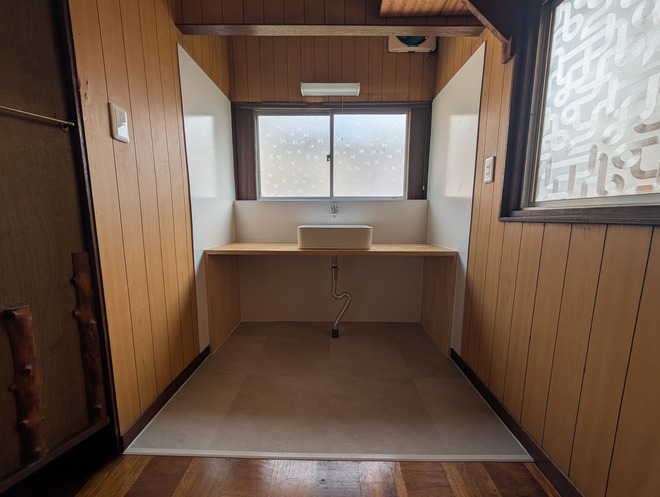 ビフォーアフター_洗面台_塩ビタイル_キッチンパネル_2F_5K