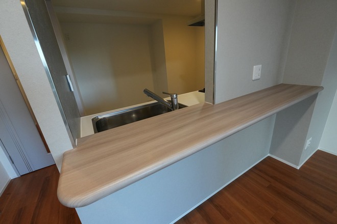 ビフォーアフター_キッチン_カウンター_リアテック_サンゲツ_1LDK